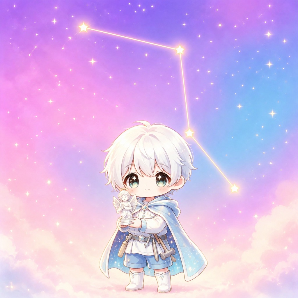雕具座的星座图